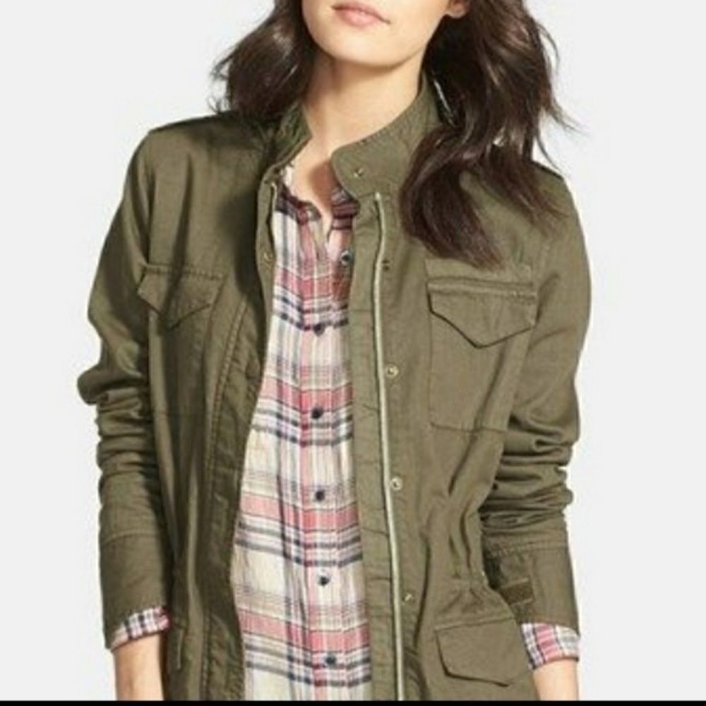 Hinge Army Green Utility Jacket Size XS - Picture 10 of 10